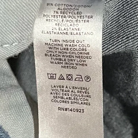 LOFT Women’s  Dark Blue The Kick Crop Flare Jeans Short Size 29/8 - Picture 5 of 7